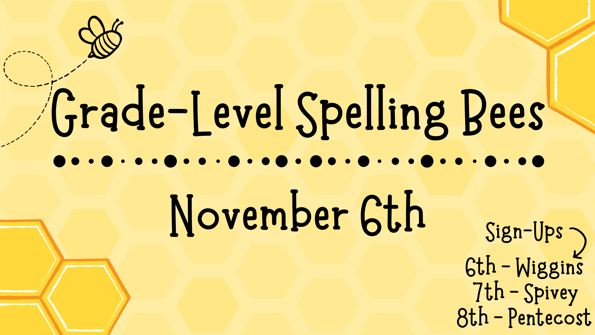 Sign Up for the Grade-Level Spelling Bee!